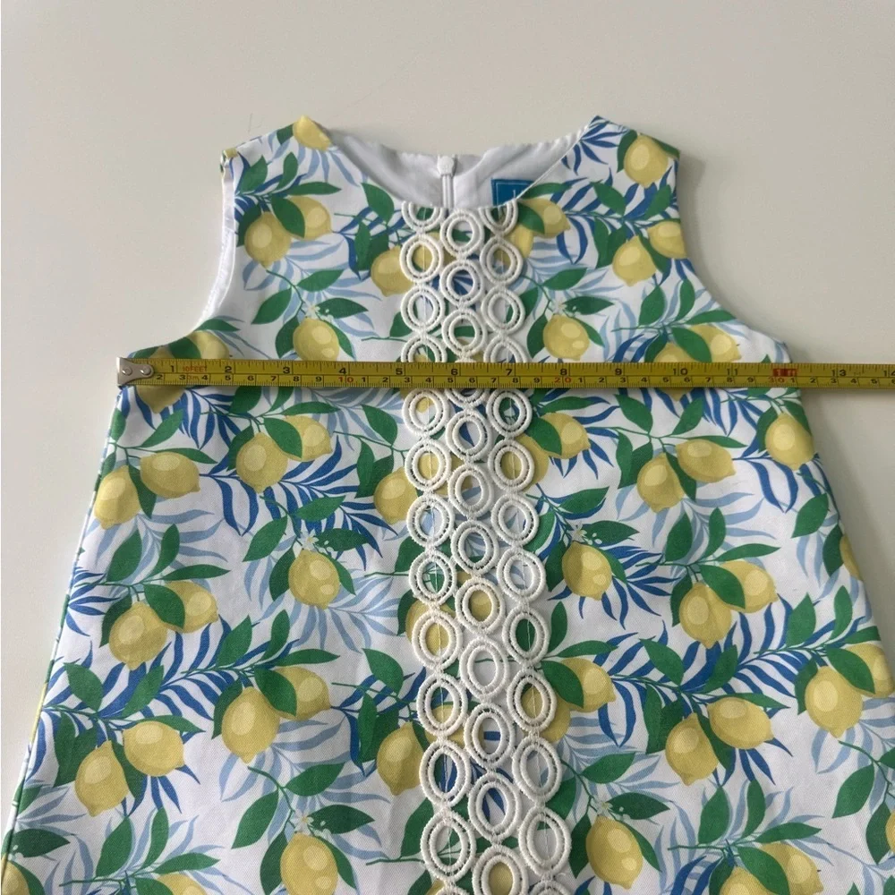 Girls Lemon Print Sleeveless Dress Perfect for a European or Coastal Vacay